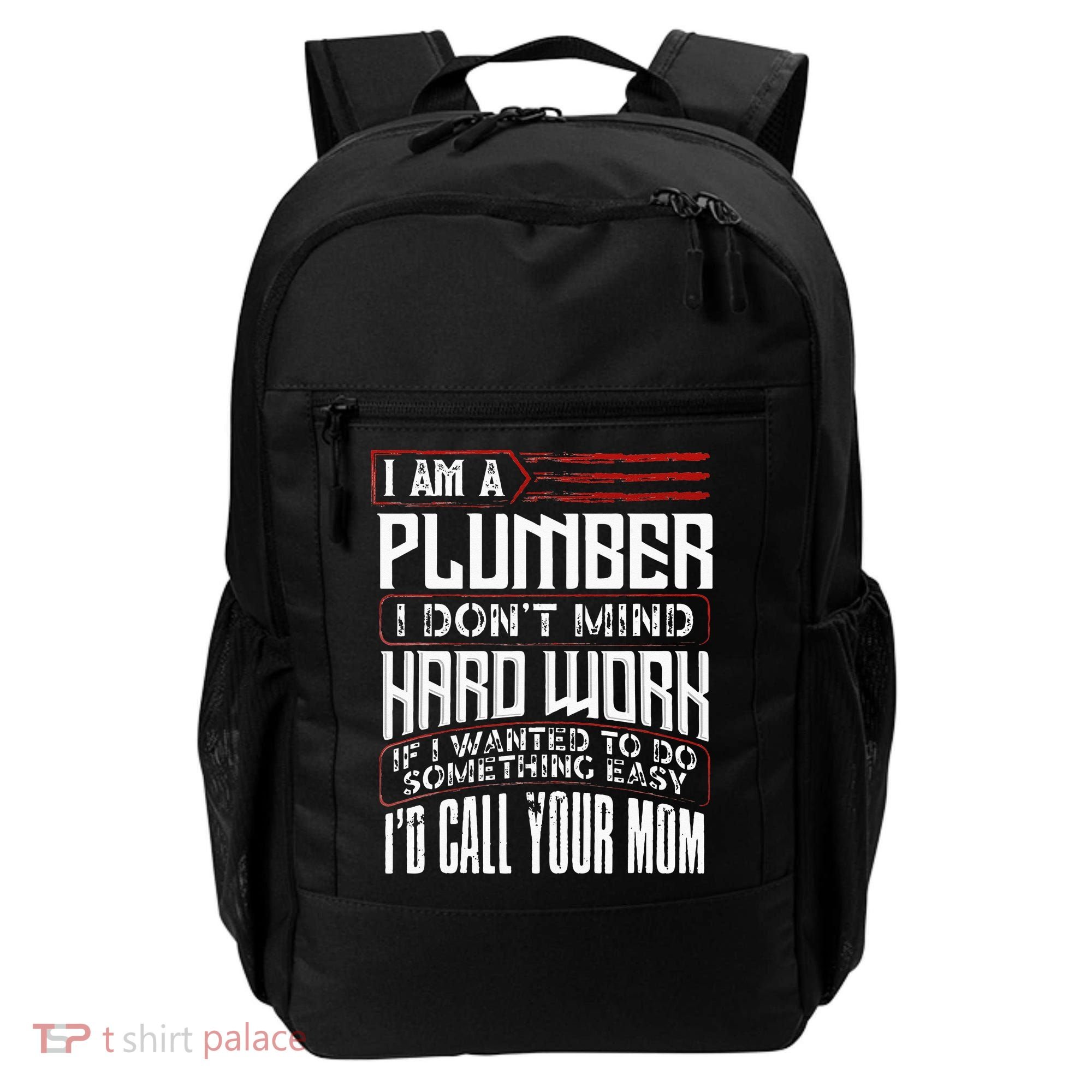 Funny Plumber Gift For Men Plumbing Dad Fathers Day Backpack