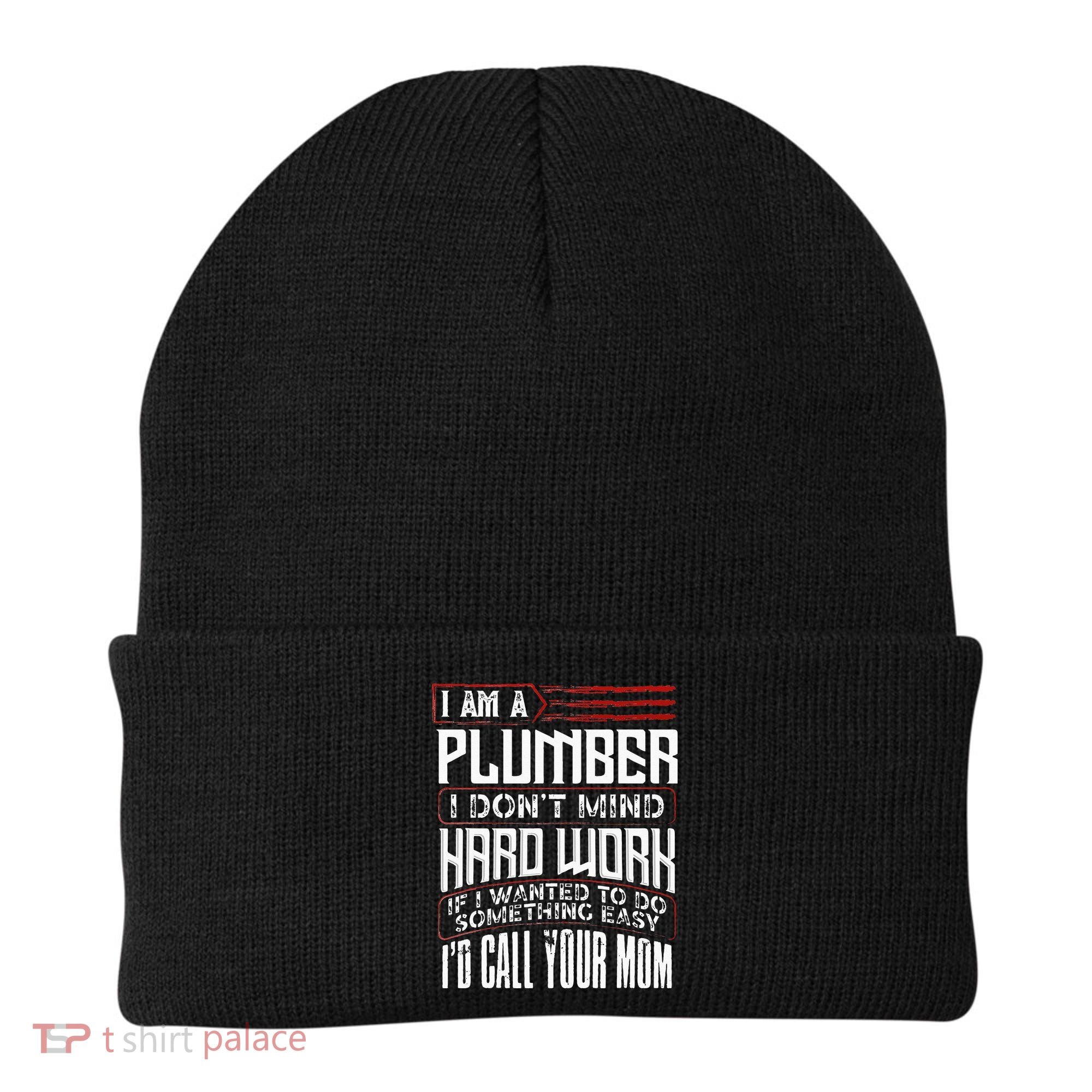 Funny Plumber Gift For Men Plumbing Dad Fathers Day Beanie