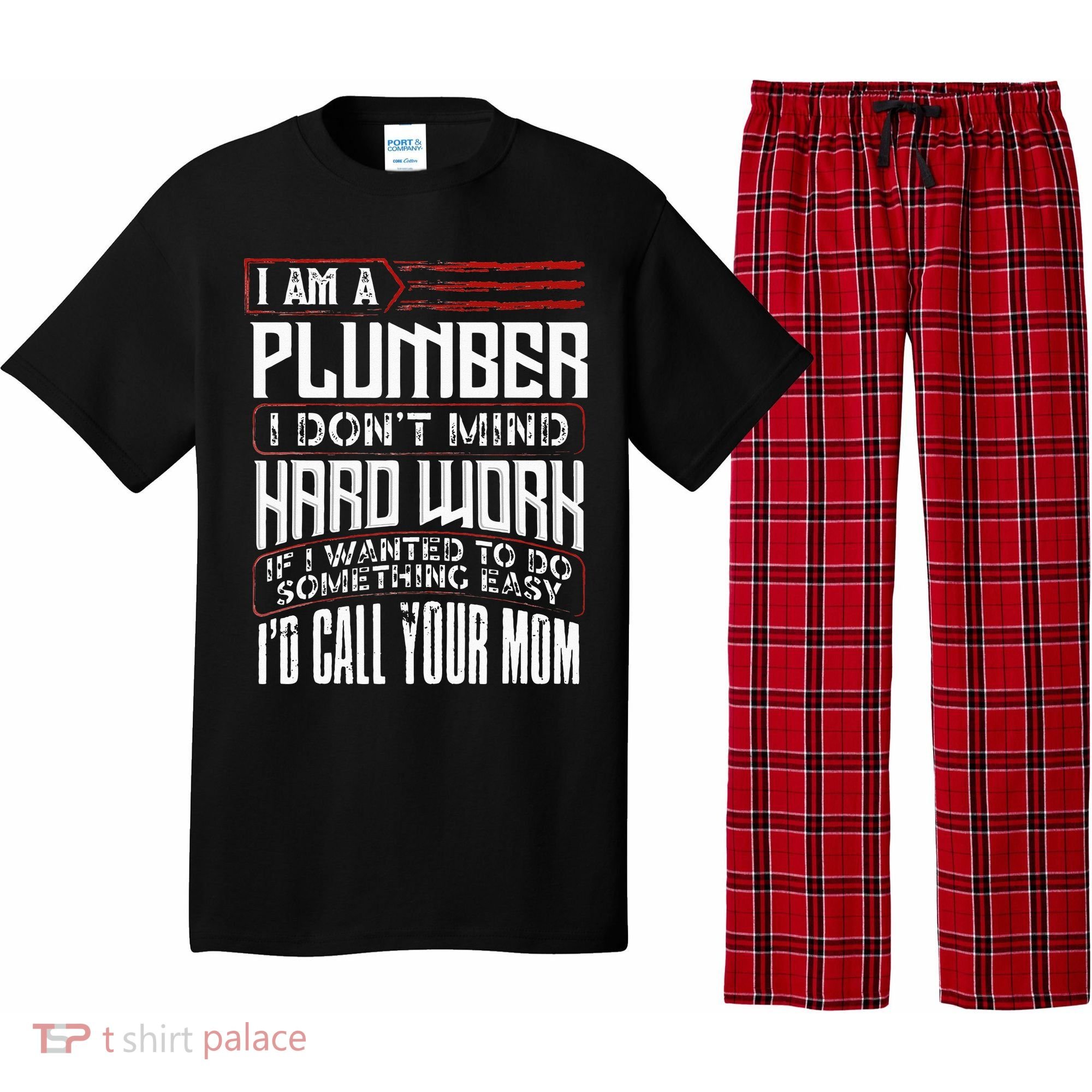 Funny Plumber Gift For Men Plumbing Dad Fathers Day Pajama Set