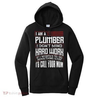 Funny Plumber Gift For Men Plumbing Dad Fathers Day Women's Hoodie