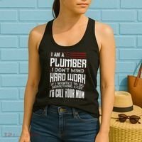 Funny Plumber Gift For Men Plumbing Dad Fathers Day Women's Tank Top thumb 2