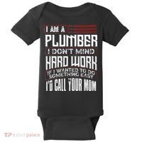 Funny Plumber Gift For Men Plumbing Dad Fathers Day Baby Bodysuit thumb 0