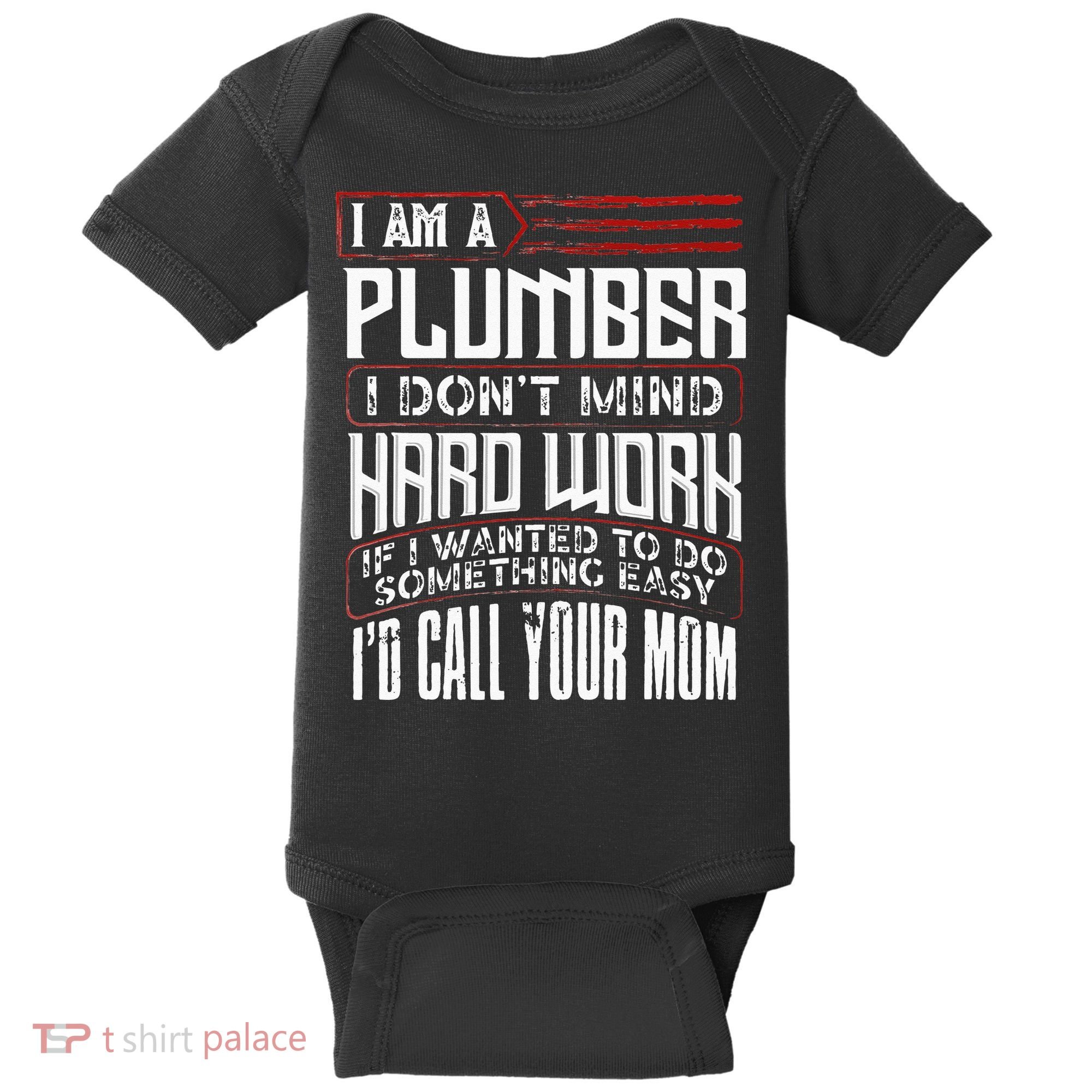 Funny Plumber Gift For Men Plumbing Dad Fathers Day Baby Bodysuit