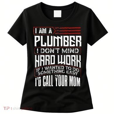 Funny Plumber Gift For Men Plumbing Dad Fathers Day Women's T-Shirt