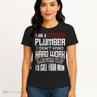 Funny Plumber Gift For Men Plumbing Dad Fathers Day Women's T-Shirt thumb 4
