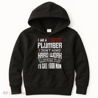 Funny Plumber Gift For Men Plumbing Dad Fathers Day Kids Hoodie thumb 0