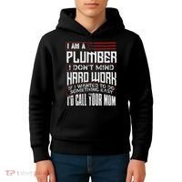 Funny Plumber Gift For Men Plumbing Dad Fathers Day Kids Hoodie thumb 4