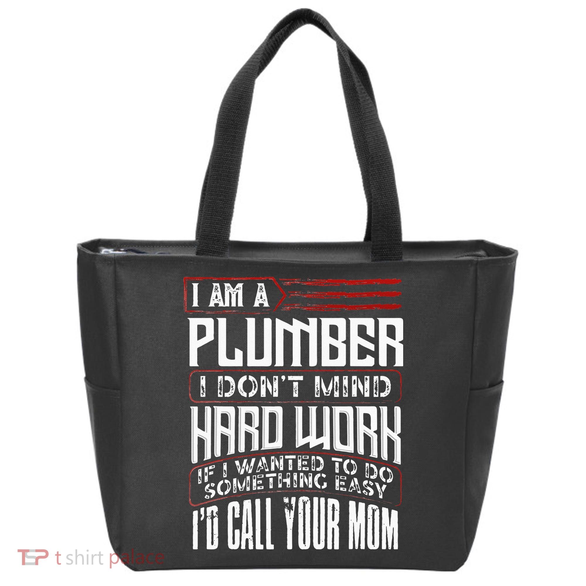 Funny Plumber Gift For Men Plumbing Dad Fathers Day Tote Bag