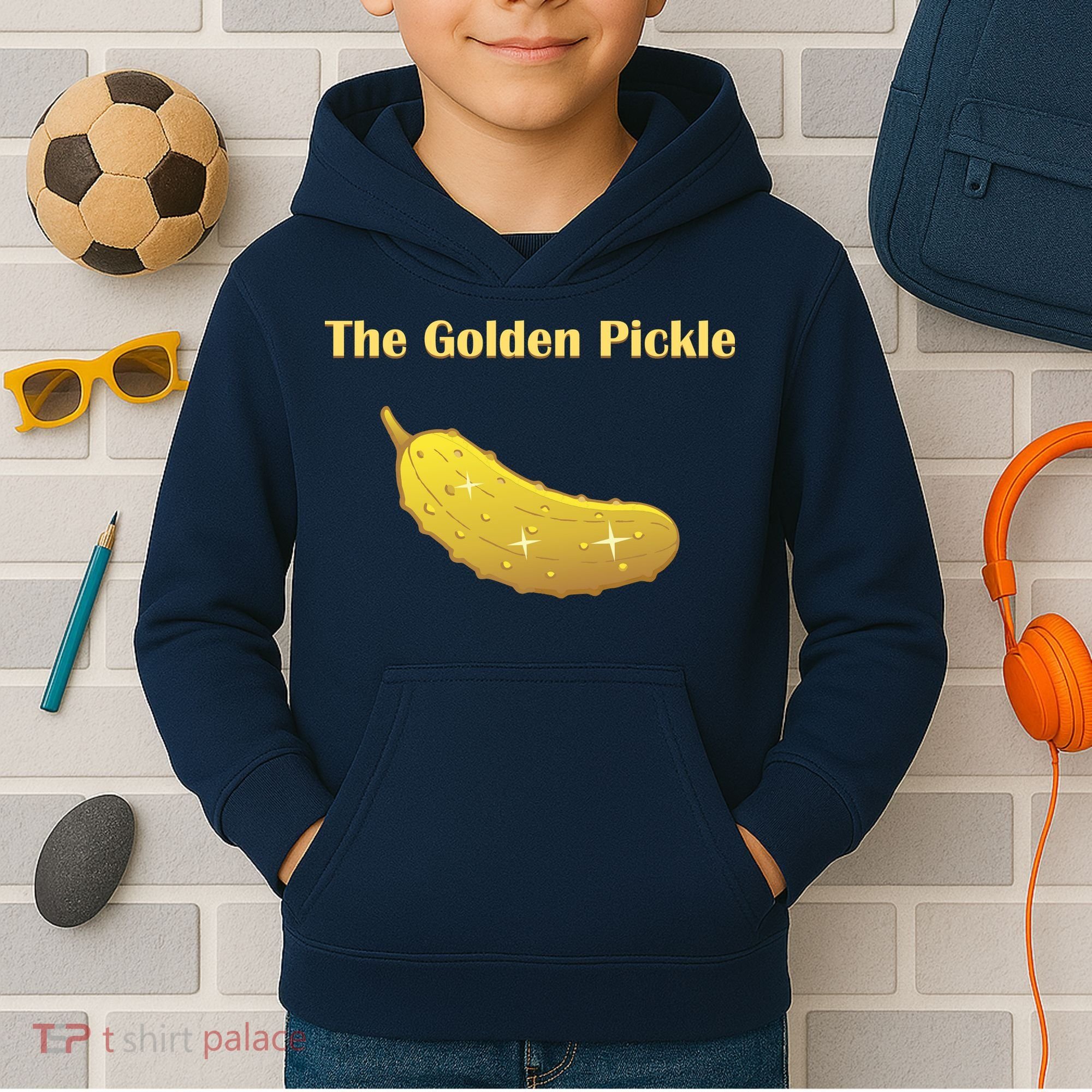 Fun Pickleball, Golden Pickle, Pickleball For Life Kids Hoodie