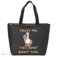 Funny Pickleball Goose Saying Trust Me. You Dont Want This Tote Bag thumb 0