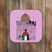 Free Palestine Gaza Palestine Support Coaster thumb 0