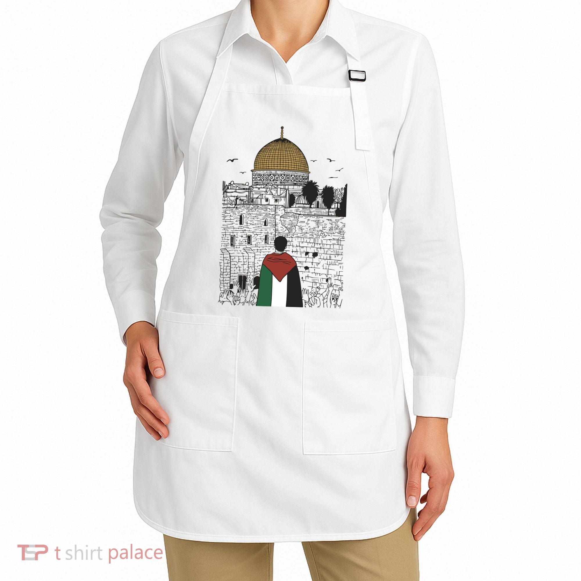Free Palestine Gaza Palestine Support Apron