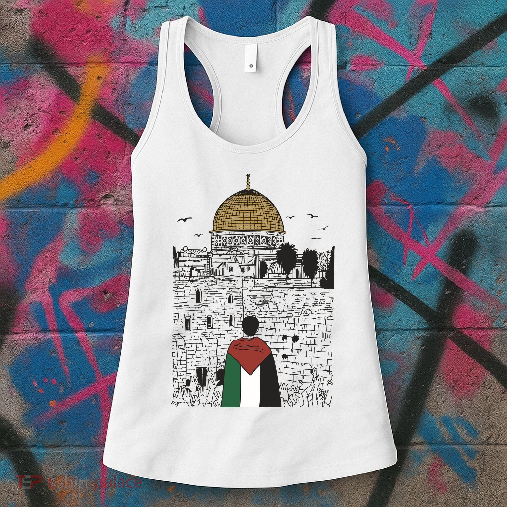 Free Palestine Gaza Palestine Support Women's Tank Top