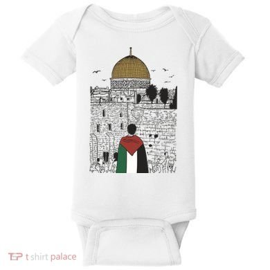 Free Palestine Gaza Palestine Support Baby Bodysuit