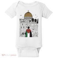 Free Palestine Gaza Palestine Support Baby Bodysuit thumb 0