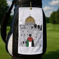 Free Palestine Gaza Palestine Support Golf Towel thumb 2