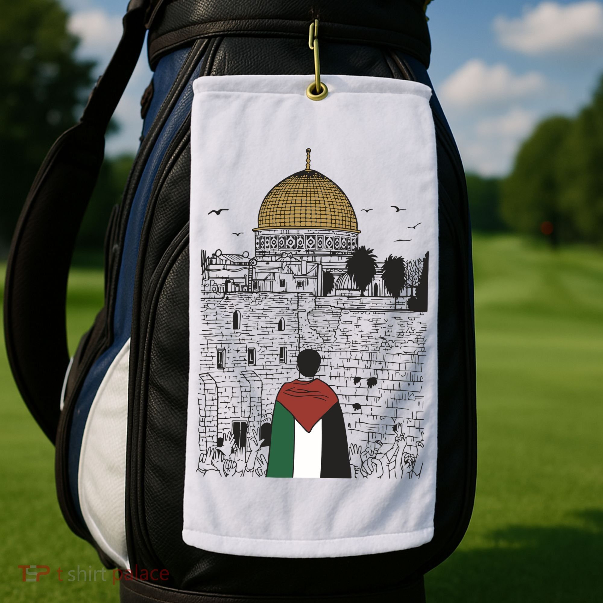 Free Palestine Gaza Palestine Support Golf Towel