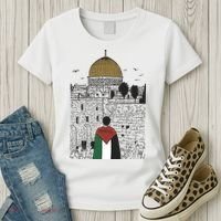 Free Palestine Gaza Palestine Support Women's T-Shirt thumb 3