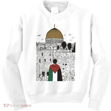 Free Palestine Gaza Palestine Support Kids Sweatshirt