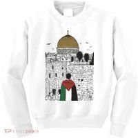 Free Palestine Gaza Palestine Support Kids Sweatshirt thumb 0