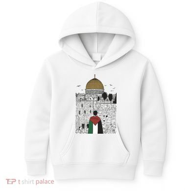 Free Palestine Gaza Palestine Support Kids Hoodie