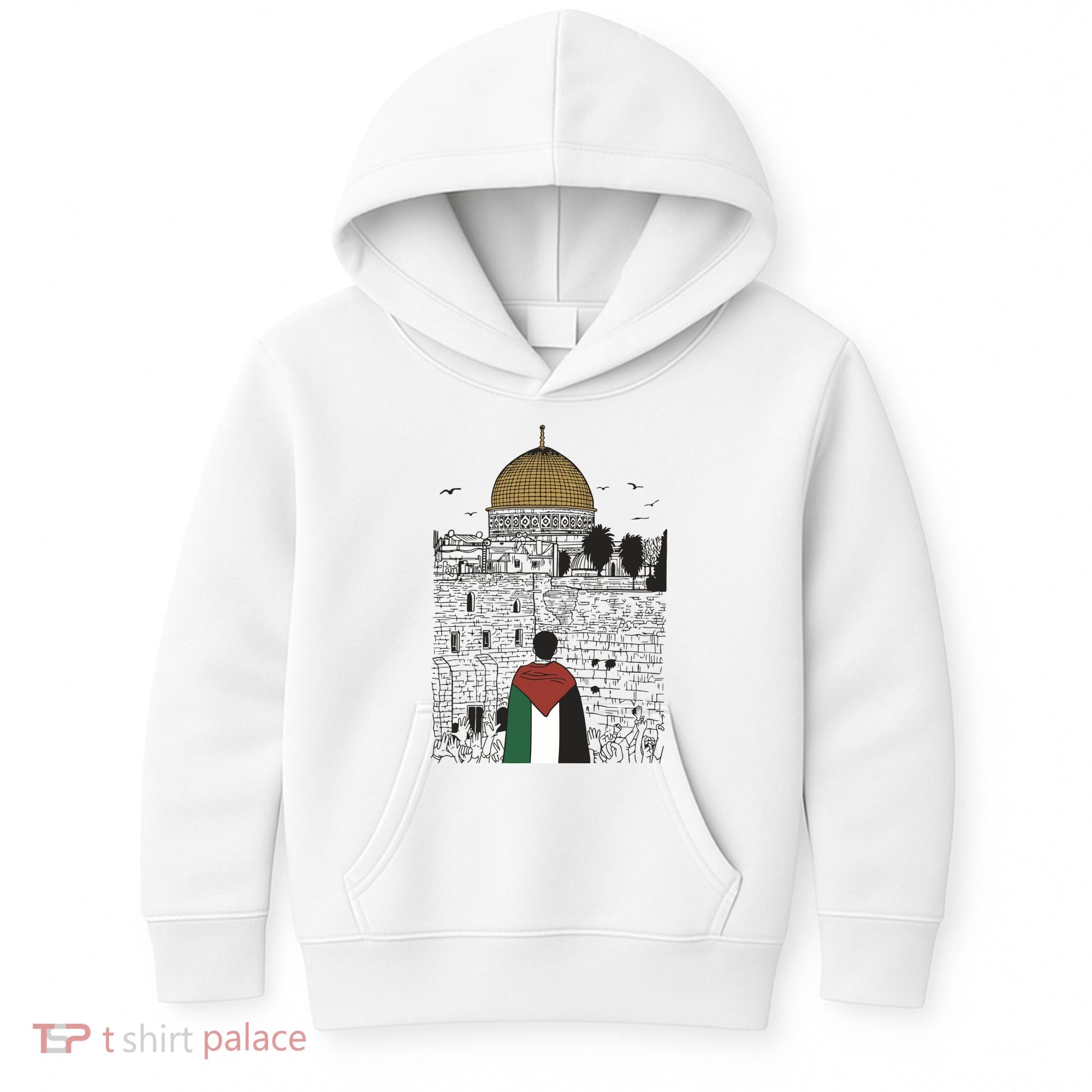Free Palestine Gaza Palestine Support Kids Hoodie
