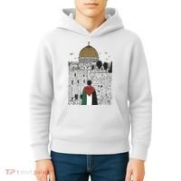 Free Palestine Gaza Palestine Support Kids Hoodie thumb 4