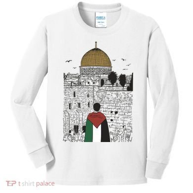 Free Palestine Gaza Palestine Support Kids Long Sleeve Shirt