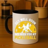Funny Pickleball Get Well Soon We Miss You At Pickleball Coffee Mug thumb 4