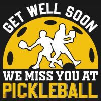 Funny Pickleball Get Well Soon We Miss You At Pickleball Women's Hoodie thumb 2