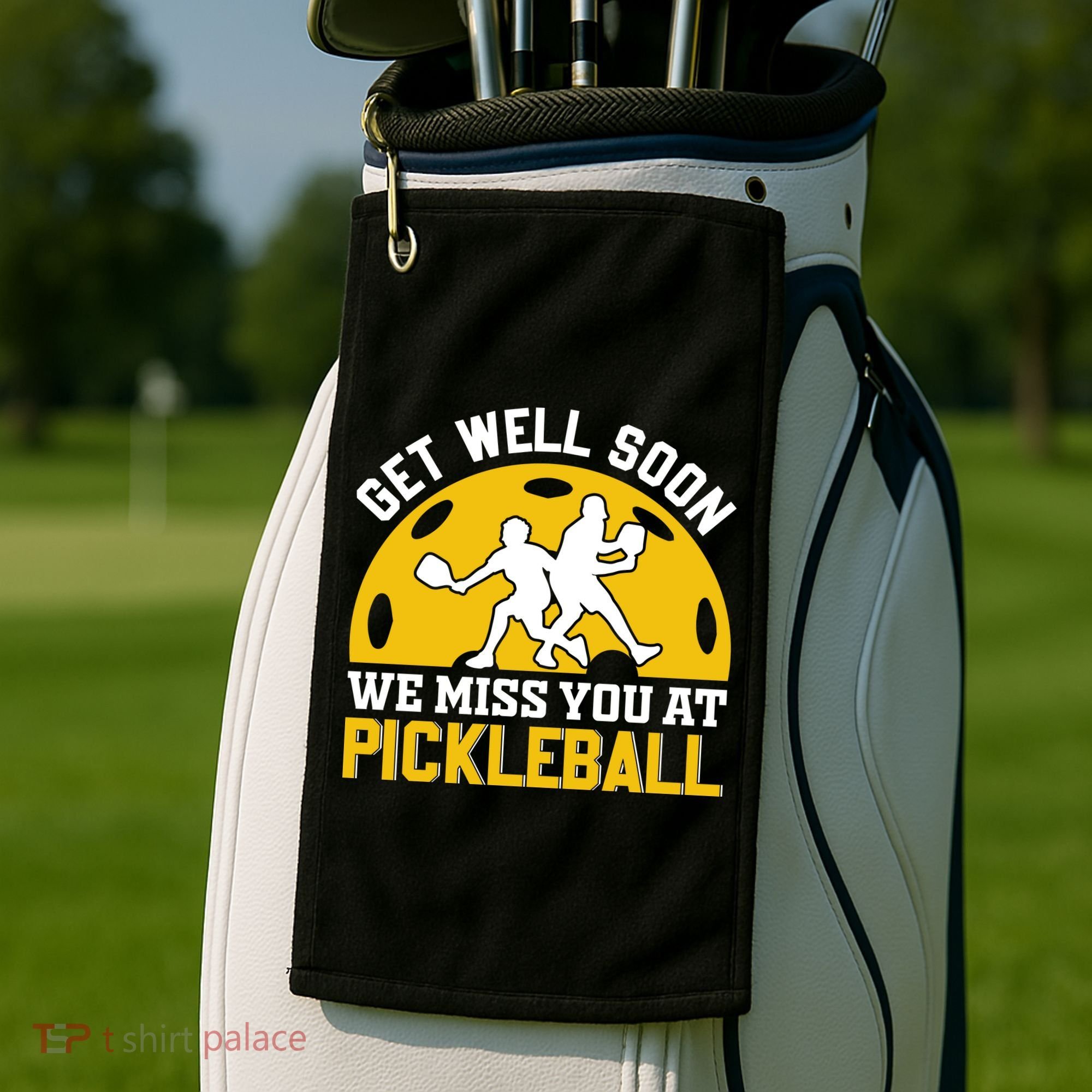 Funny Pickleball Get Well Soon We Miss You At Pickleball Golf Towel