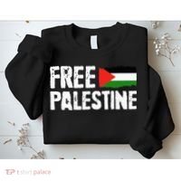 Free Palestine Gaza Flag Arabic Freedom for Palestinians Sweatshirt thumb 2