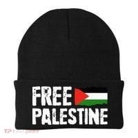 Free Palestine Gaza Flag Arabic Freedom for Palestinians Beanie thumb 0