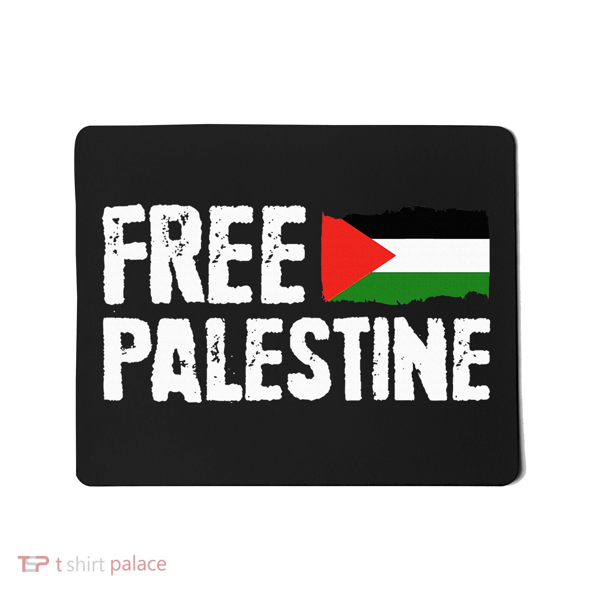 Free Palestine Gaza Flag Arabic Freedom for Palestinians Mousepad