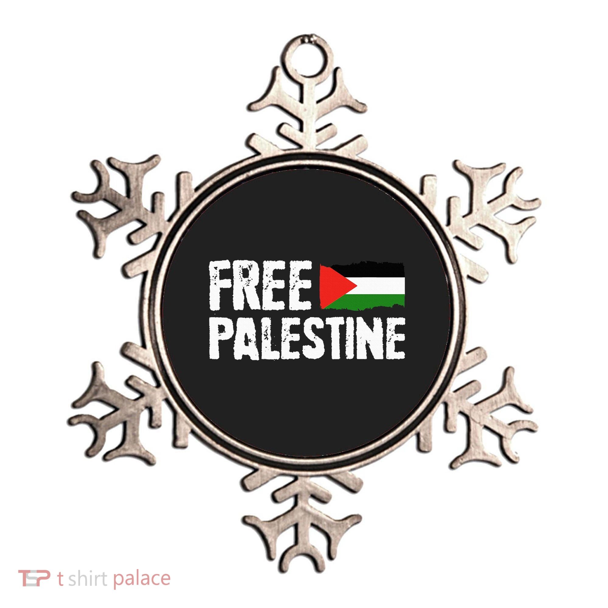 Free Palestine Gaza Flag Arabic Freedom for Palestinians Ornament