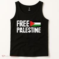 Free Palestine Gaza Flag Arabic Freedom for Palestinians Tank Top thumb 2