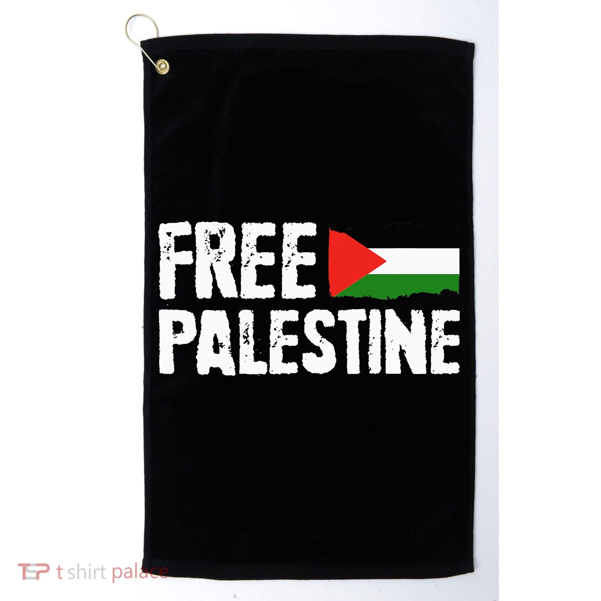 Free Palestine Gaza Flag Arabic Freedom for Palestinians Golf Towel