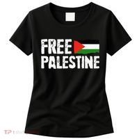 Free Palestine Gaza Flag Arabic Freedom for Palestinians Women's T-Shirt thumb 0