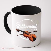 Fiddle Player Gift My Retirement Plan Coffee Mug thumb 0