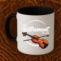 Fiddle Player Gift My Retirement Plan Coffee Mug thumb 2