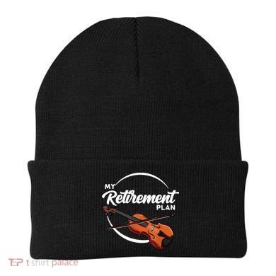 Fiddle Player Gift My Retirement Plan Beanie
