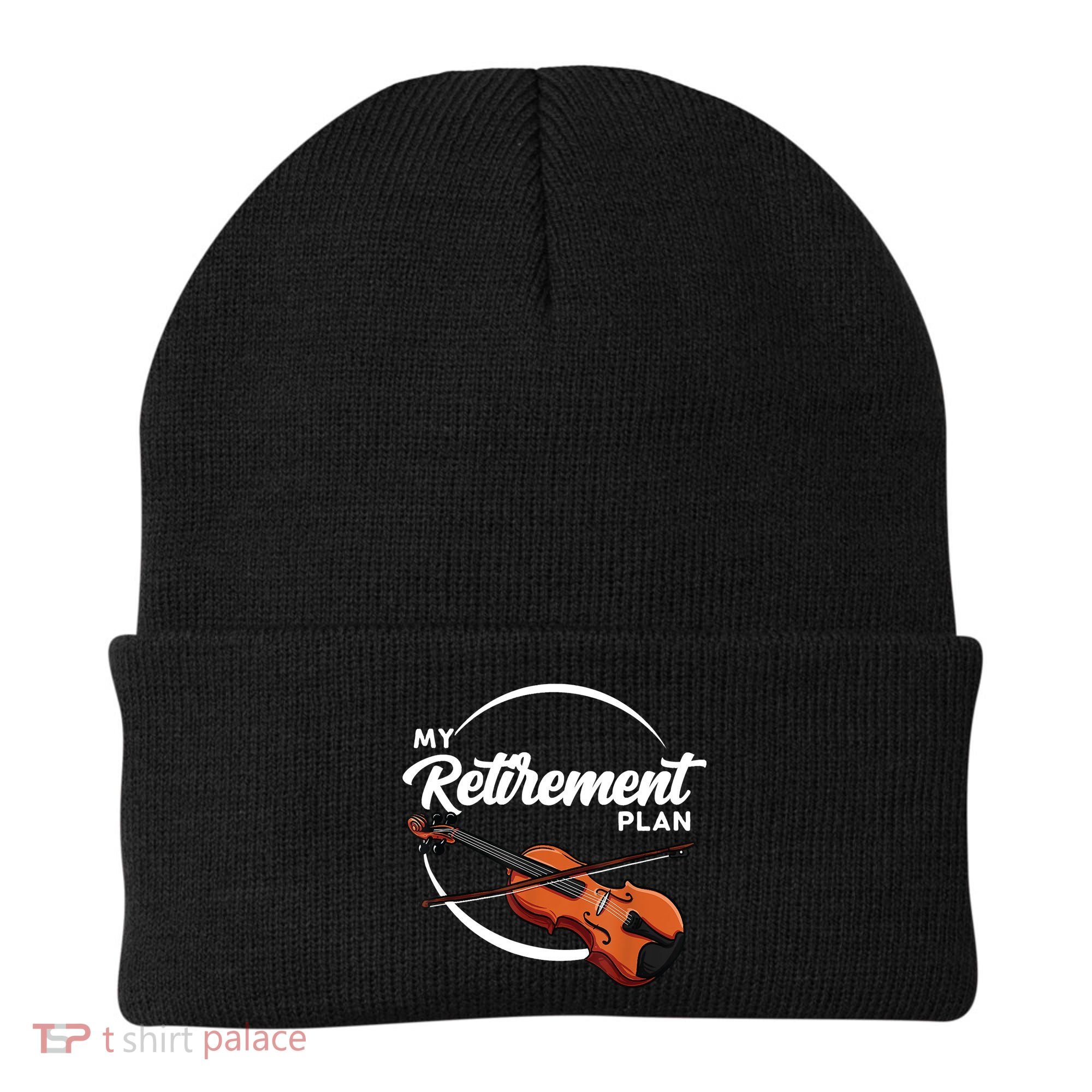 Fiddle Player Gift My Retirement Plan Beanie