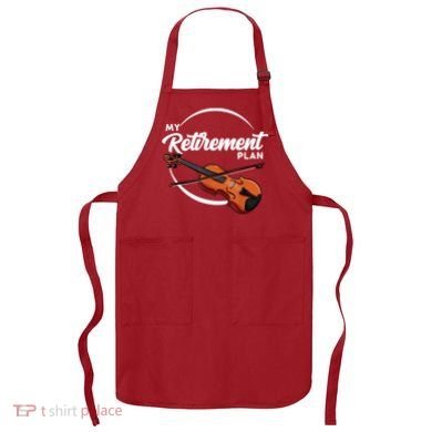 Fiddle Player Gift My Retirement Plan Apron