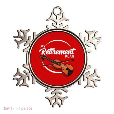 Fiddle Player Gift My Retirement Plan Ornament