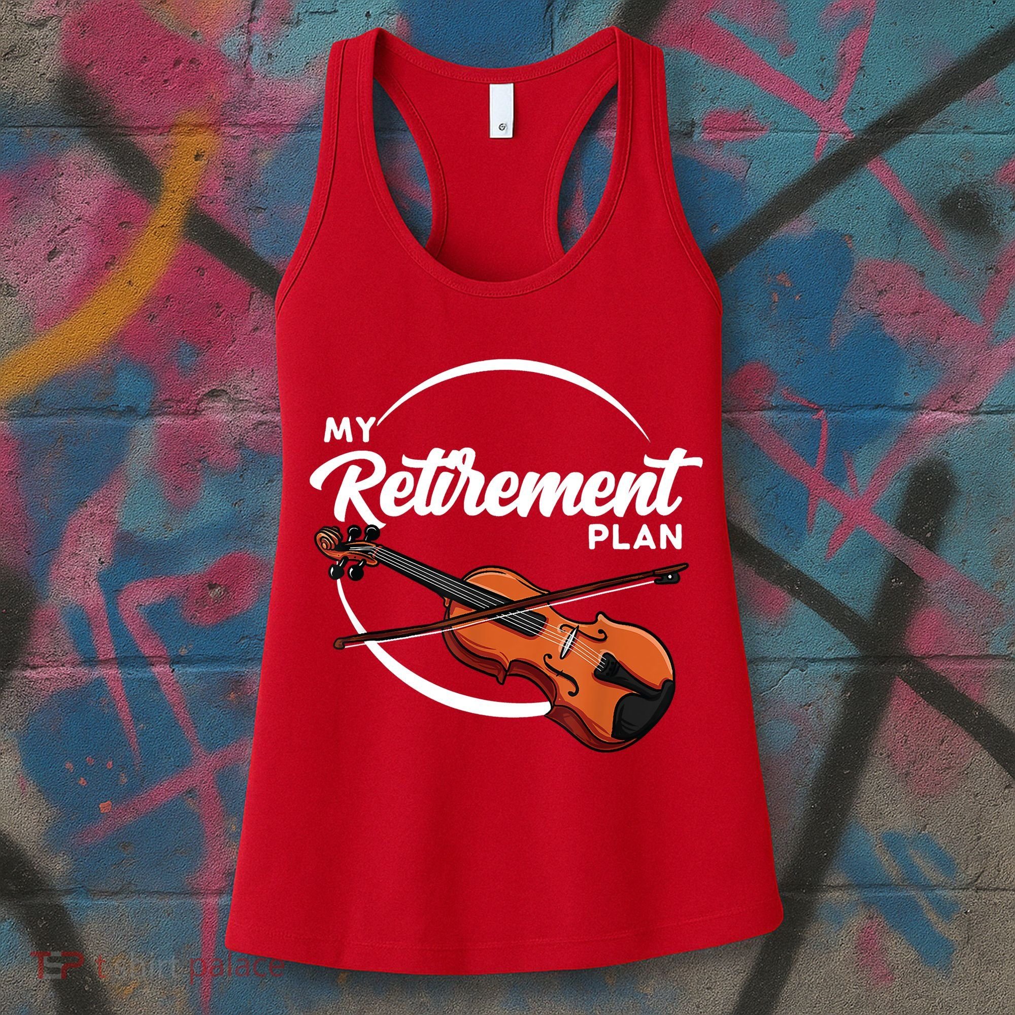 Fiddle Player Gift My Retirement Plan Women's Tank Top