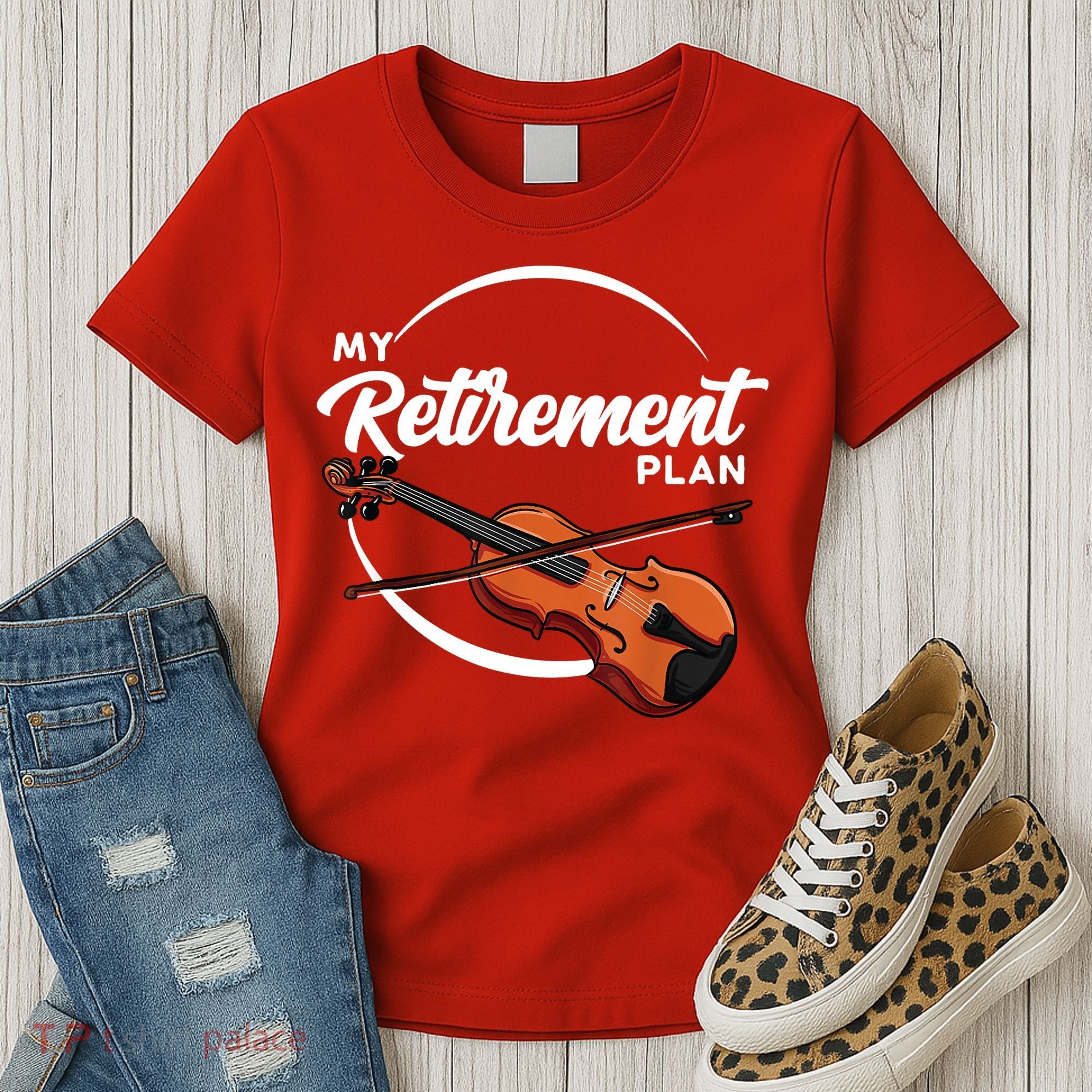 Fiddle Player Gift My Retirement Plan Women's T-Shirt