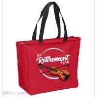 Fiddle Player Gift My Retirement Plan Tote Bag thumb 2