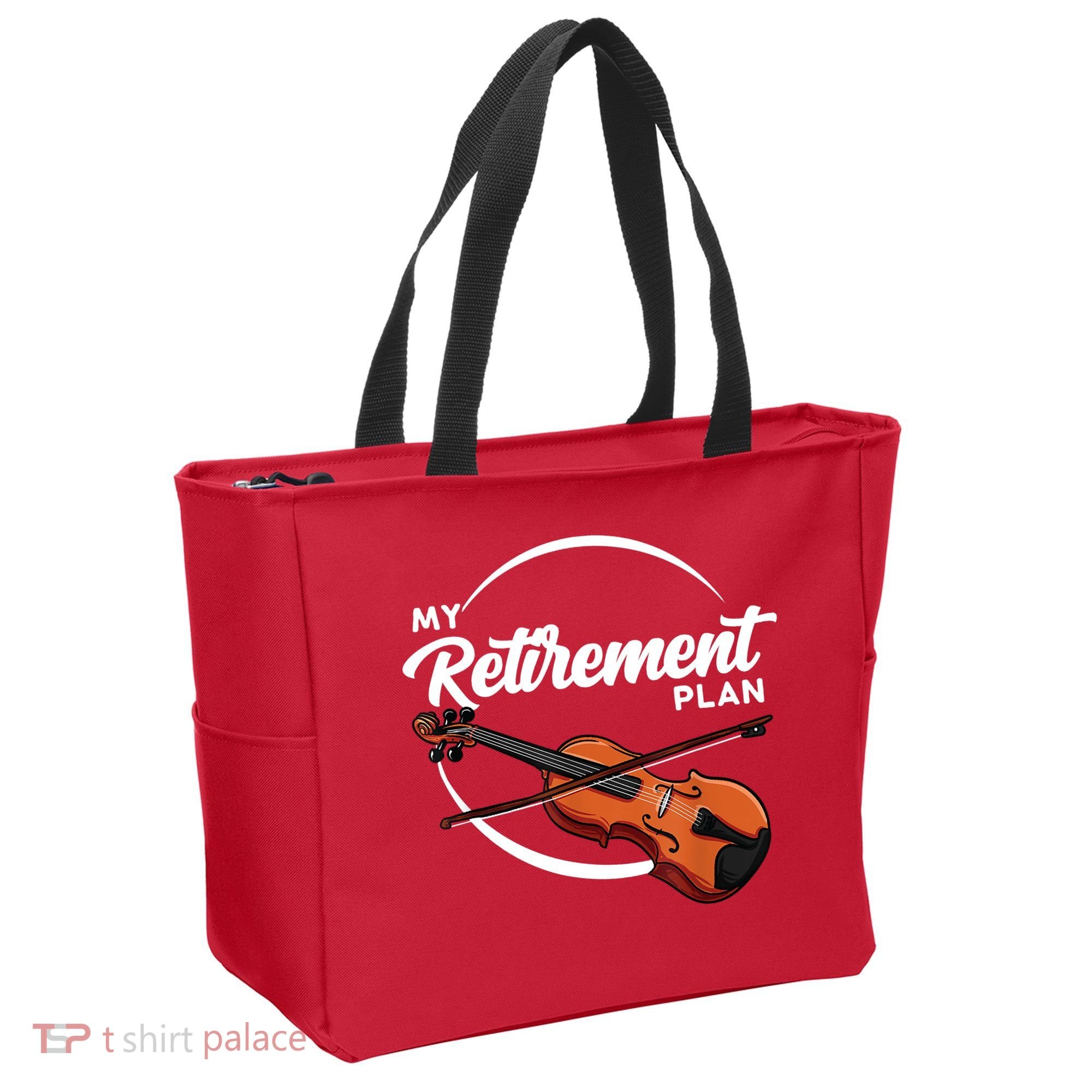 Fiddle Player Gift My Retirement Plan Tote Bag