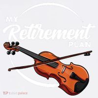 Fiddle Player Gift My Retirement Plan Garment-Dyed Sweatshirt thumb 2