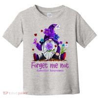 Forget Purple Gnome Me Not Purple Alzheimers Awareness Toddler T-Shirt thumb 0